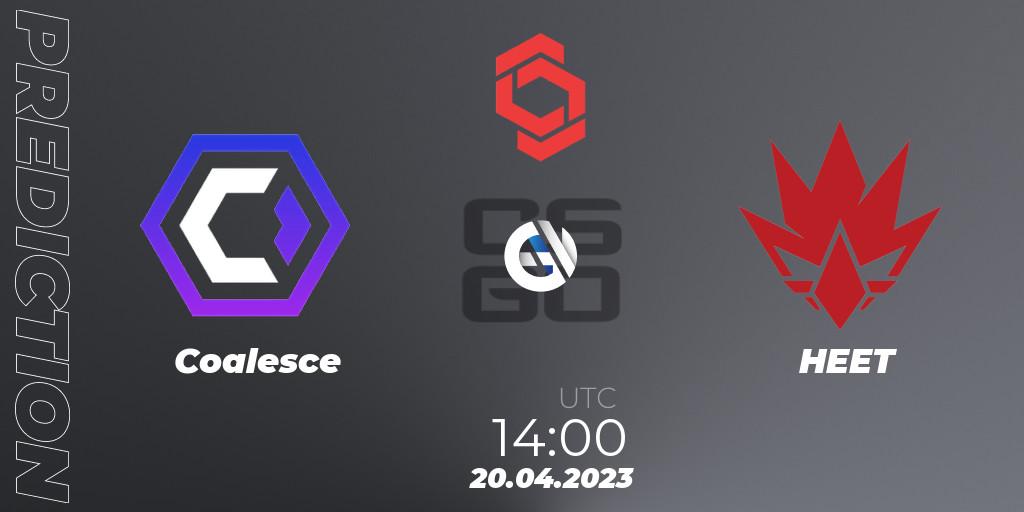 Coalesce vs HEET: Match Prediction. 20.04.23, CS2 (CS:GO), CCT Central Europe Series #6