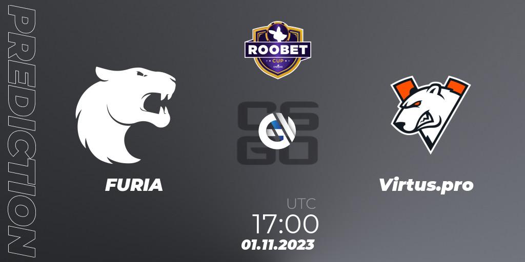 FURIA vs Virtus.pro: Match Prediction. 01.11.23, CS2 (CS:GO), Roobet Cup 2023