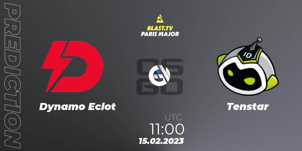 Dynamo Eclot vs Tenstar: Match Prediction. 15.02.2023 at 11:00, Counter-Strike (CS2), BLAST.tv Paris Major 2023 Europe RMR Open Qualifier 2