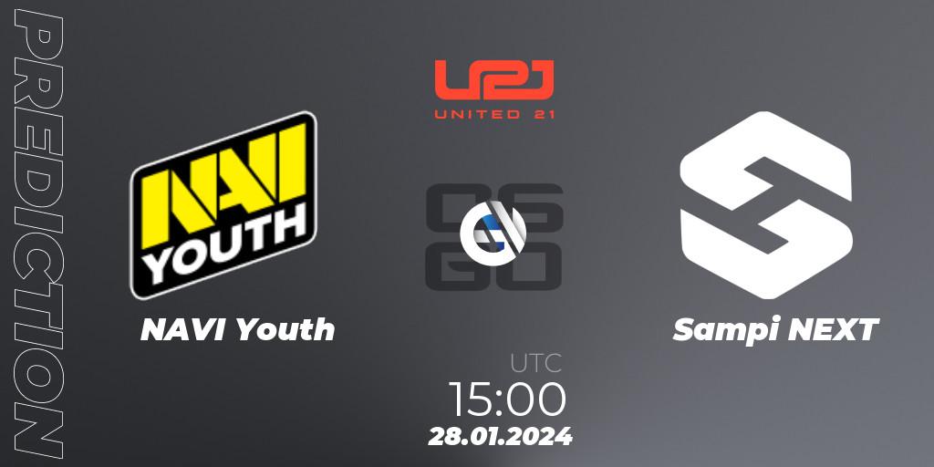 NAVI Youth vs Sampi NEXT: Match Prediction. 28.01.2024 at 15:00, Counter-Strike (CS2), United21 Season 10: Division 2