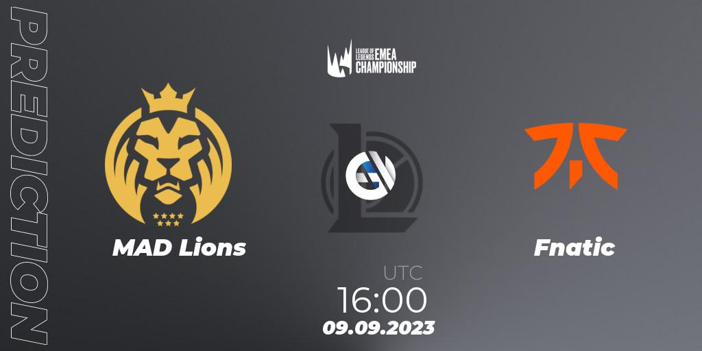 MAD Lions vs Fnatic: Match Prediction. 09.09.2023 at 16:00, LoL, LEC Finals 2023