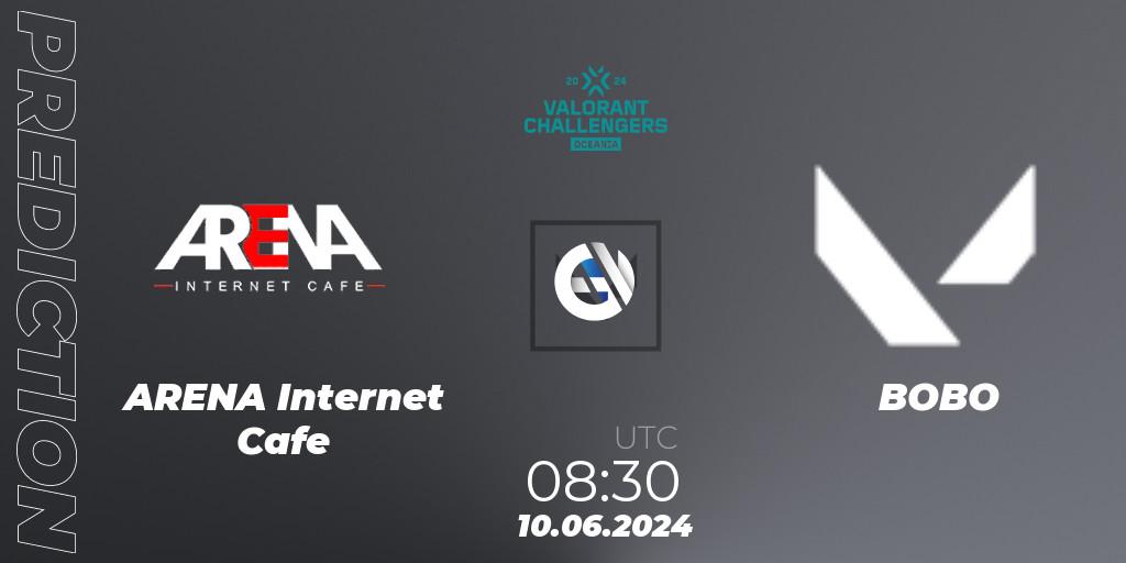 ARENA Internet Cafe vs BOBO: Match Prediction. 10.06.2024 at 08:30, VALORANT, VALORANT Challengers 2024 Oceania: Split 2