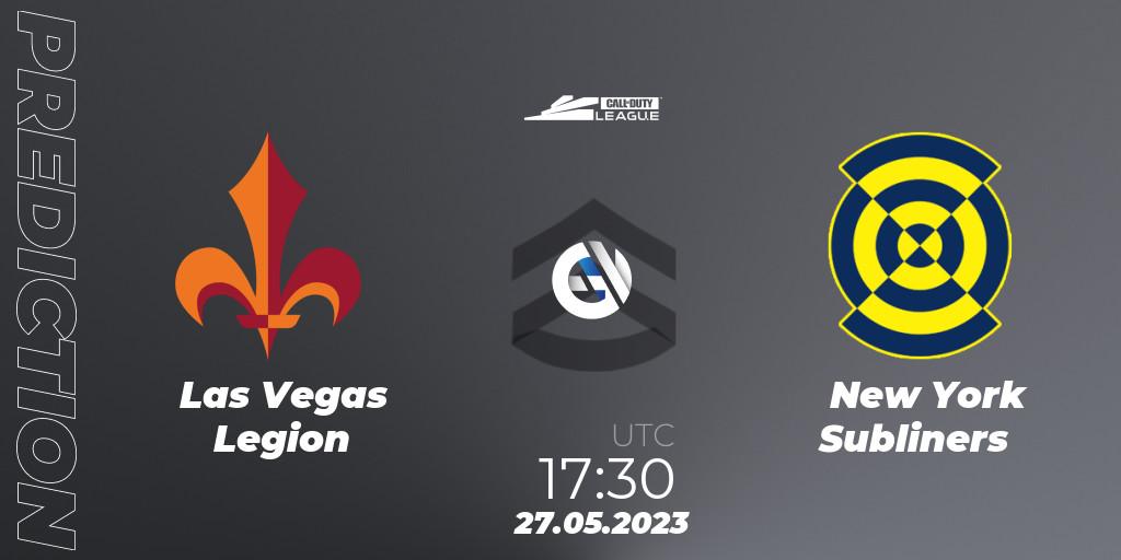 Las Vegas Legion vs New York Subliners: Match Prediction. 27.05.2023 at 17:30, Call of Duty, Call of Duty League 2023: Stage 5 Major