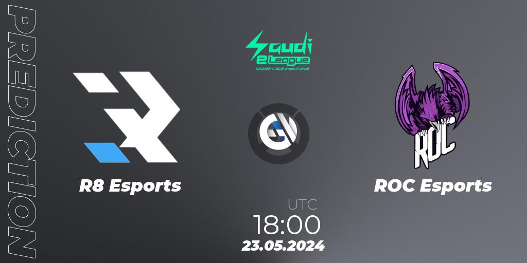 R8 Esports vs ROC Esports: Match Prediction. 23.05.2024 at 18:00, Overwatch, Saudi eLeague 2024 - Major 2 Phase 2