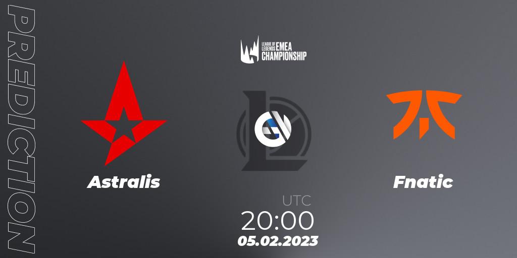 Astralis vs Fnatic: Match Prediction. 05.02.2023 at 20:15, LoL, LEC Winter 2023 - Stage 1