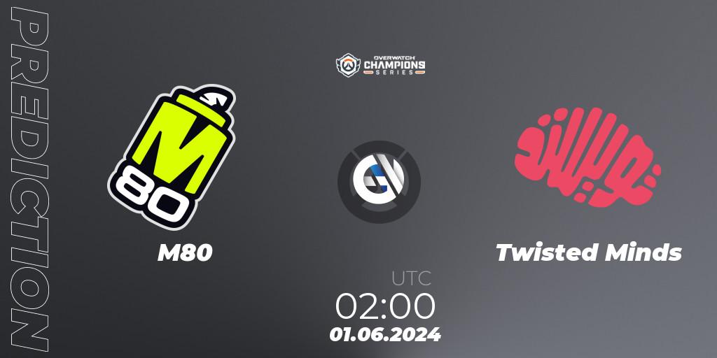 M80 vs Twisted Minds: Match Prediction. 01.06.2024 at 03:00, Overwatch, Overwatch Champions Series 2024 Major