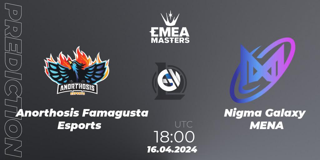 Anorthosis Famagusta Esports vs Nigma Galaxy MENA: Match Prediction. 16.04.24, LoL, EMEA Masters Spring 2024 - Play-In