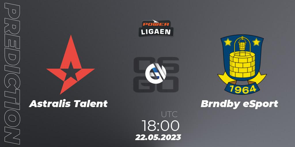 Astralis Talent vs Brøndby eSport: Match Prediction. 22.05.2023 at 18:00, Counter-Strike (CS2), Dust2.dk Ligaen Season 23
