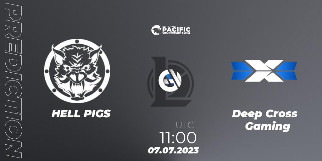 HELL PIGS vs Deep Cross Gaming: Match Prediction. 07.07.2023 at 11:00, LoL, PACIFIC Championship series Group Stage