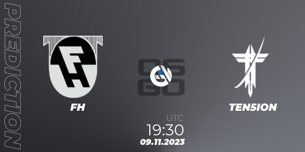 FH vs TEN5ION: Match Prediction. 09.11.2023 at 19:30, Counter-Strike (CS2), Icelandic Esports League Season 8: Regular Season