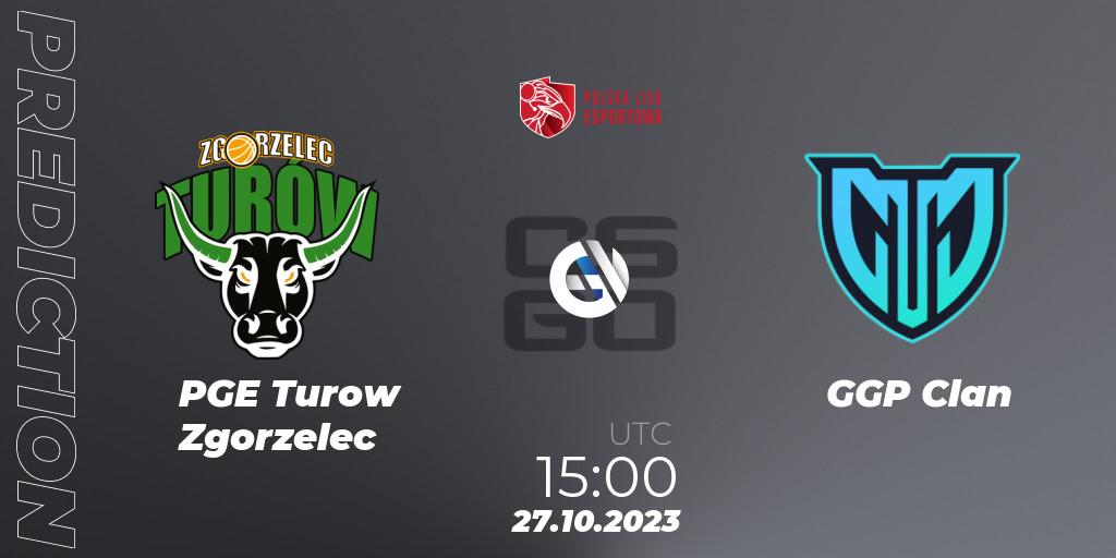 PGE Turow Zgorzelec vs GGP Clan: Match Prediction. 27.10.2023 at 15:00, Counter-Strike (CS2), Polska Liga Esportowa 2023: Split #3
