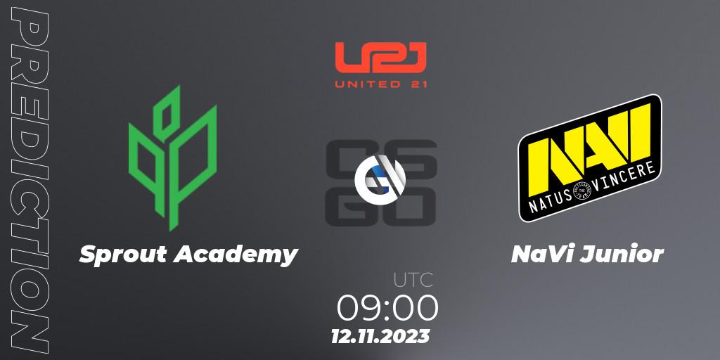 Sprout Academy vs NaVi Junior: Match Prediction. 12.11.2023 at 09:00, Counter-Strike (CS2), United21 Season 8