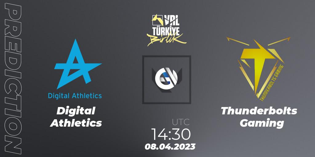 Digital Athletics vs Thunderbolts Gaming: Match Prediction. 08.04.23, VALORANT, VALORANT Challengers 2023: Turkey Split 2 - Regular Season
