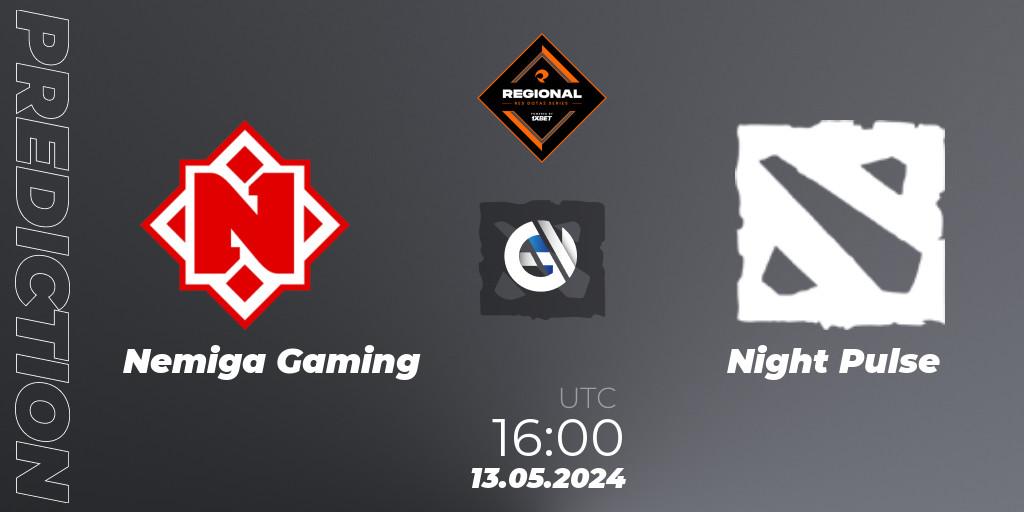 Nemiga Gaming vs Night Pulse: Match Prediction. 13.05.2024 at 16:30, Dota 2, RES Regional Series: EU #2