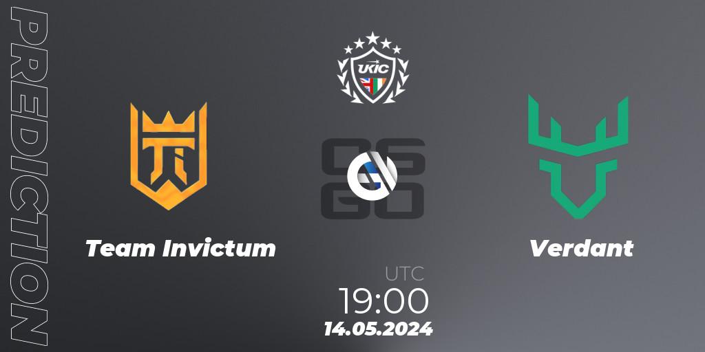 Team Invictum vs Verdant: Match Prediction. 14.05.2024 at 19:00, Counter-Strike (CS2), UKIC League Season 2: Division 1