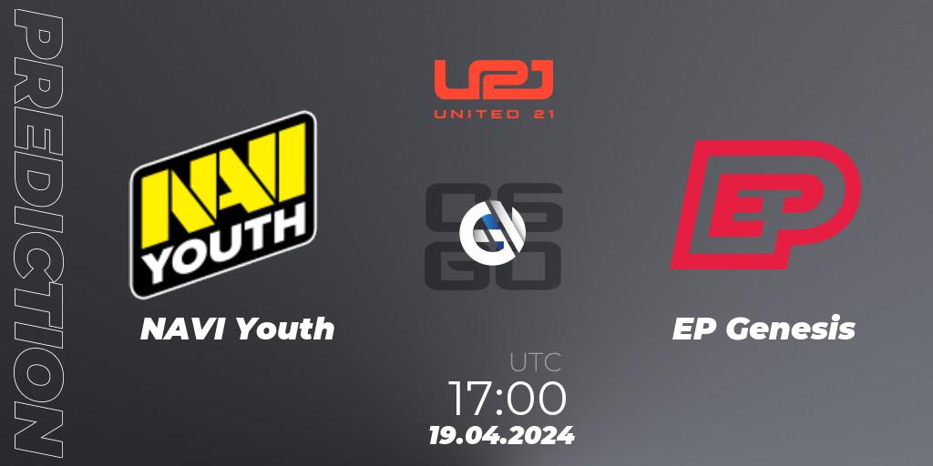 NAVI Youth vs EP Genesis: Match Prediction. 19.04.2024 at 17:00, Counter-Strike (CS2), United21 Season 13: Division 2