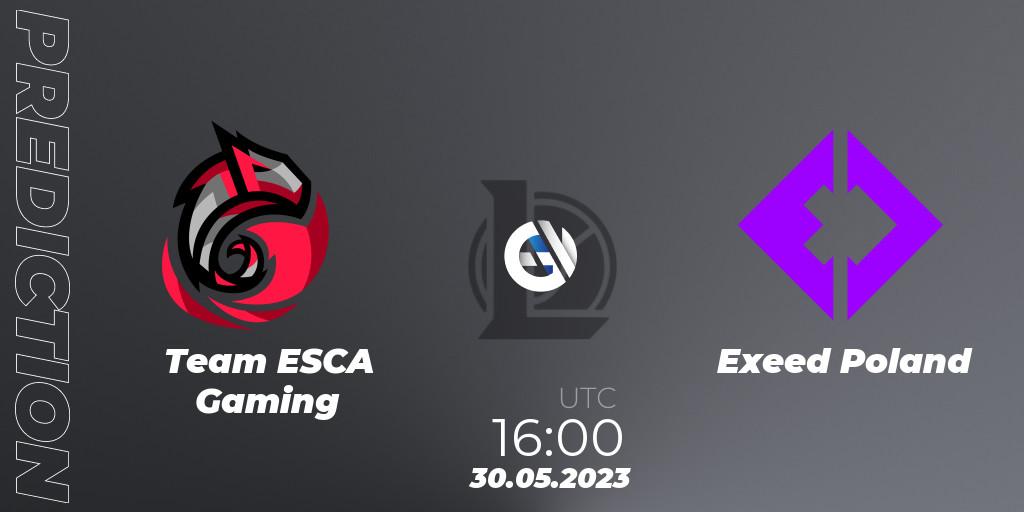 Team ESCA Gaming vs Exeed Poland: Match Prediction. 31.05.23, LoL, Ultraliga Season 10 2023 Regular Season