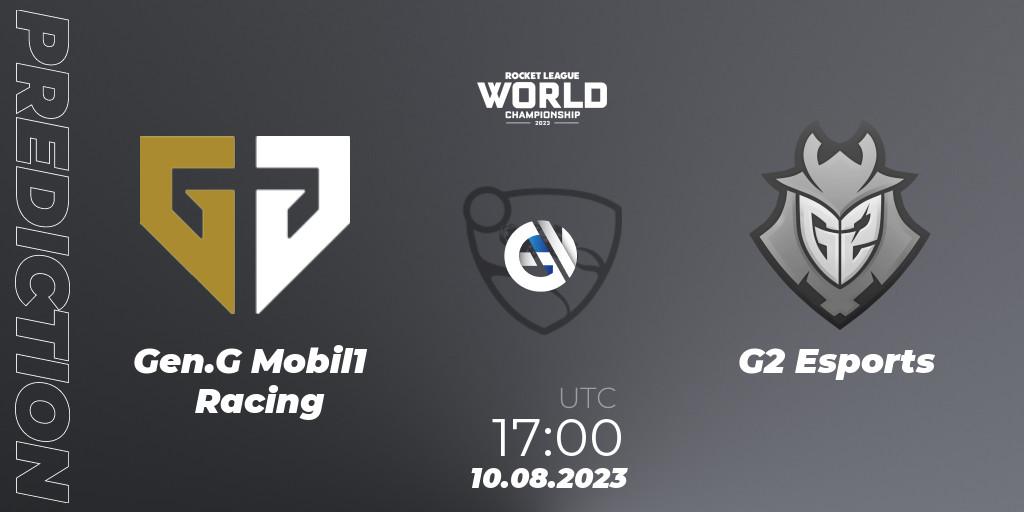 Gen.G Mobil1 Racing vs G2 Esports: Match Prediction. 10.08.23, Rocket League, Rocket League Championship Series 2022-23 - World Championship Group Stage