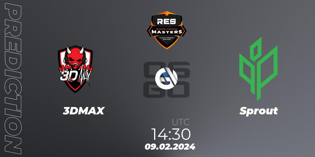 3DMAX vs Sprout: Match Prediction. 09.02.24, CS2 (CS:GO), RES Western European Masters: Spring 2024