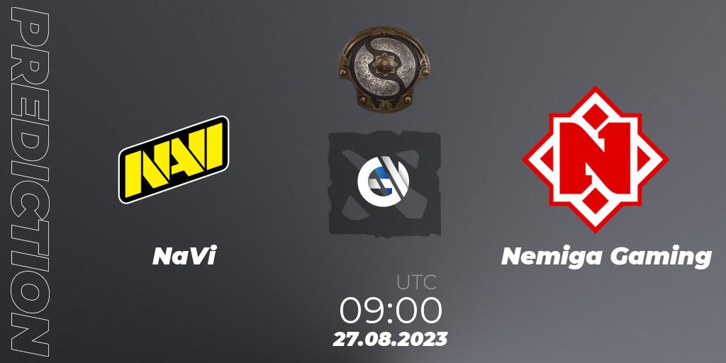 NaVi vs Nemiga Gaming: Match Prediction. 22.08.2023 at 08:56, Dota 2, The International 2023 - Eastern Europe Qualifier