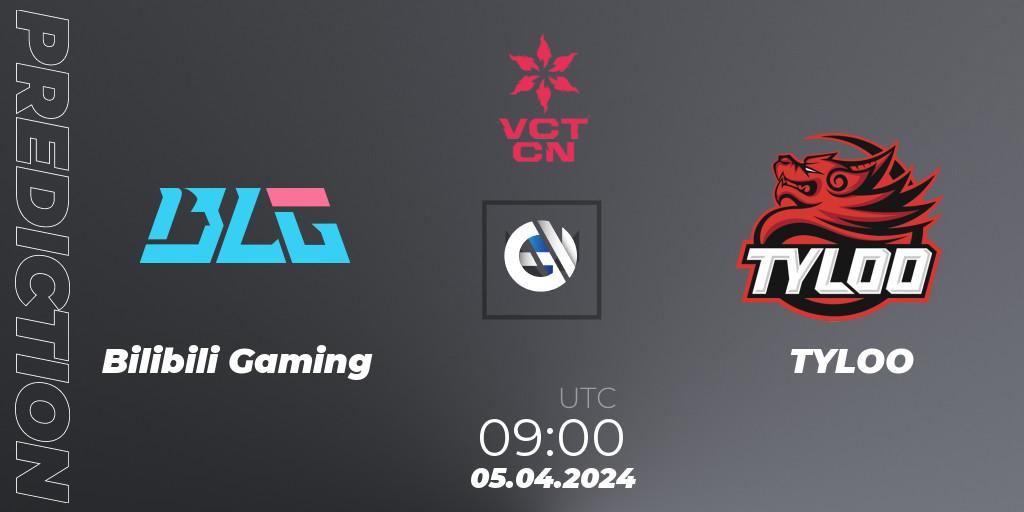 Bilibili Gaming vs TYLOO: Match Prediction. 05.04.24, VALORANT, VALORANT Champions Tour China 2024: Stage 1 - Group Stage