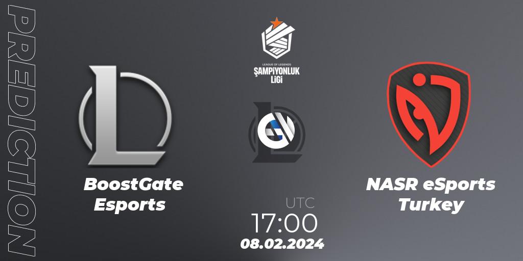 BoostGate Esports vs NASR eSports Turkey: Match Prediction. 08.02.2024 at 17:00, LoL, TCL Winter 2024