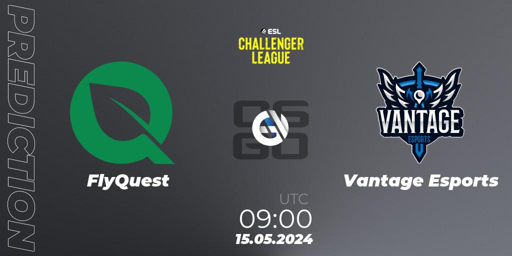 FlyQuest vs Vantage Esports: Match Prediction. 15.05.2024 at 09:00, Counter-Strike (CS2), ESL Challenger League Season 47: Oceania