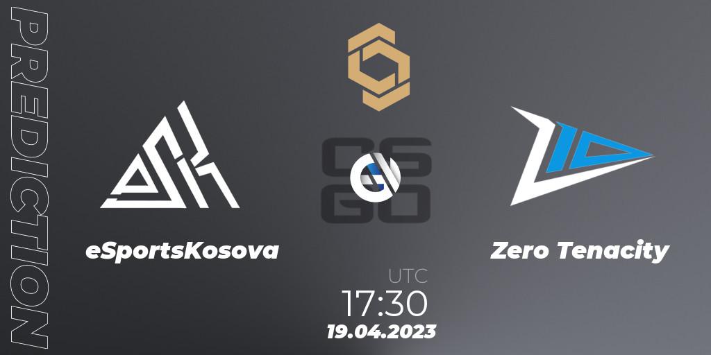 eSportsKosova vs Zero Tenacity: Match Prediction. 19.04.2023 at 17:30, Counter-Strike (CS2), CCT South Europe Series #4: Closed Qualifier