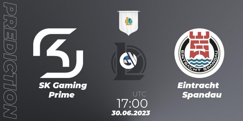 SK Gaming Prime vs Eintracht Spandau: Match Prediction. 30.06.2023 at 17:00, LoL, Prime League Summer 2023 - Group Stage