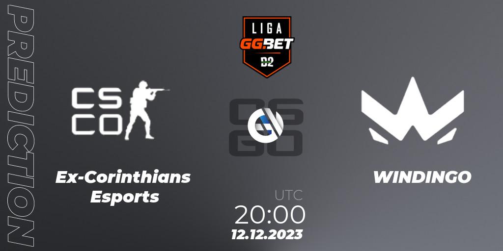 Ex-Corinthians Esports vs WINDINGO: Match Prediction. 12.12.2023 at 20:00, Counter-Strike (CS2), Dust2 Brasil Liga Season 2