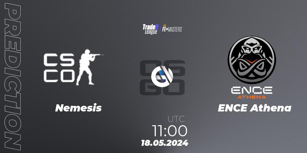Nemesis vs ENCE Athena: Match Prediction. 18.05.2024 at 11:00, Counter-Strike (CS2), Tradeit League FE Masters #3