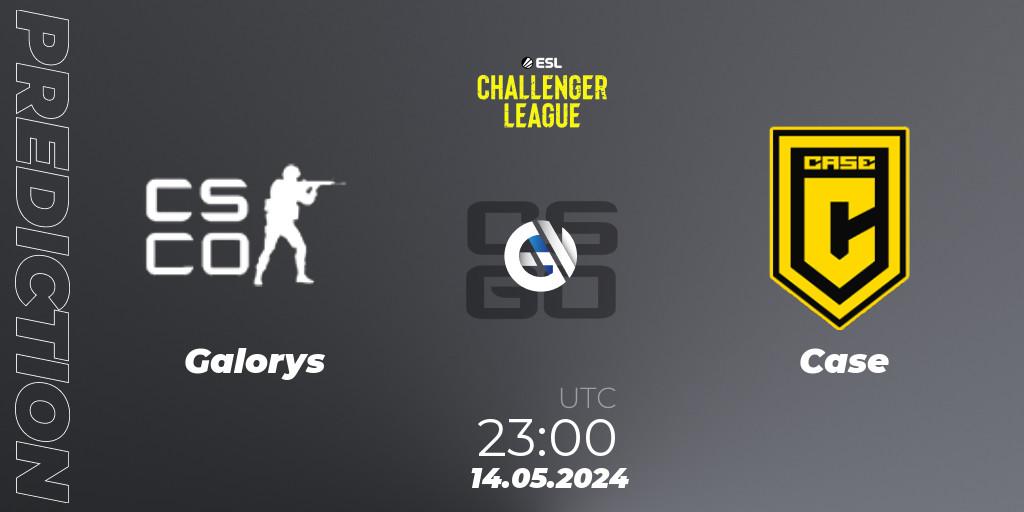 Galorys vs Case: Match Prediction. 14.05.2024 at 23:15, Counter-Strike (CS2), ESL Challenger League Season 47: South America