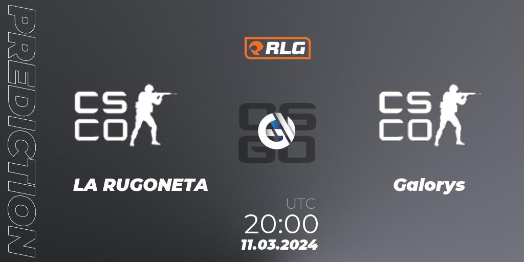 LA RUGONETA vs Galorys: Match Prediction. 11.03.2024 at 20:00, Counter-Strike (CS2), RES Latin American Series #2