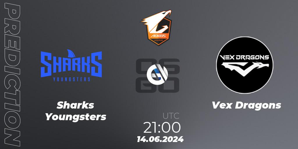 Sharks Youngsters vs Vex Dragons: Match Prediction. 14.06.2024 at 21:00, Counter-Strike (CS2), Aorus League 2024 Season 1: Brazil - Open Qualifier