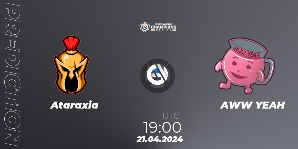 Ataraxia vs AWW YEAH: Match Prediction. 21.04.2024 at 19:00, Overwatch, Overwatch Champions Series 2024 - EMEA Stage 2 Group Stage