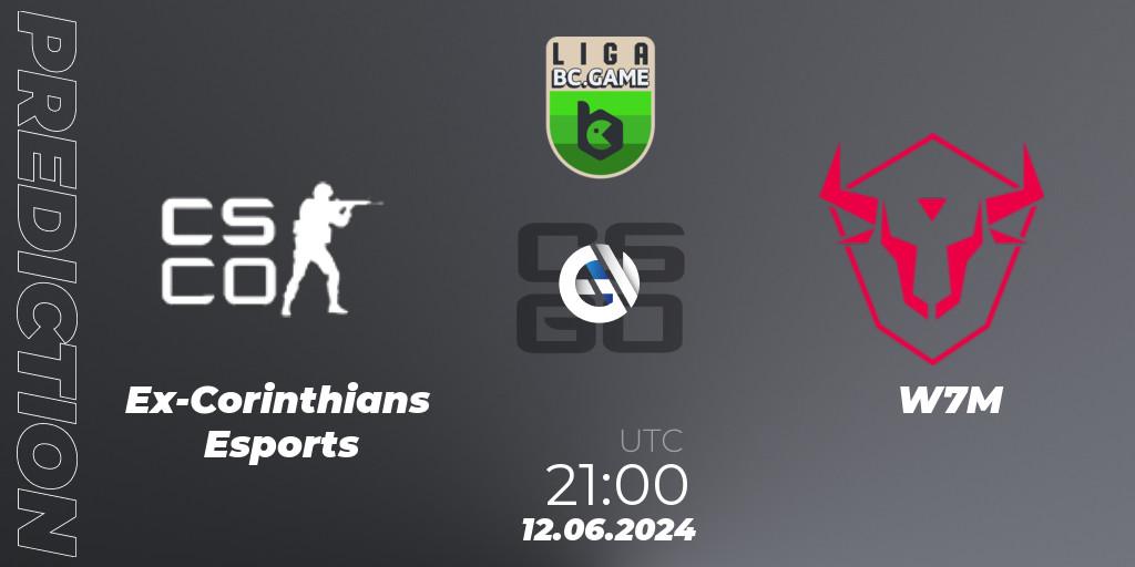 Ex-Corinthians Esports vs W7M: Match Prediction. 14.06.2024 at 17:00, Counter-Strike (CS2), Dust2 Brasil Liga Season 3