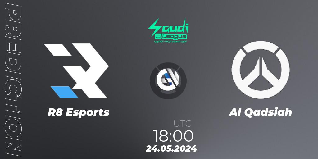 R8 Esports vs Al Qadsiah: Match Prediction. 24.05.2024 at 18:00, Overwatch, Saudi eLeague 2024 - Major 2 Phase 2