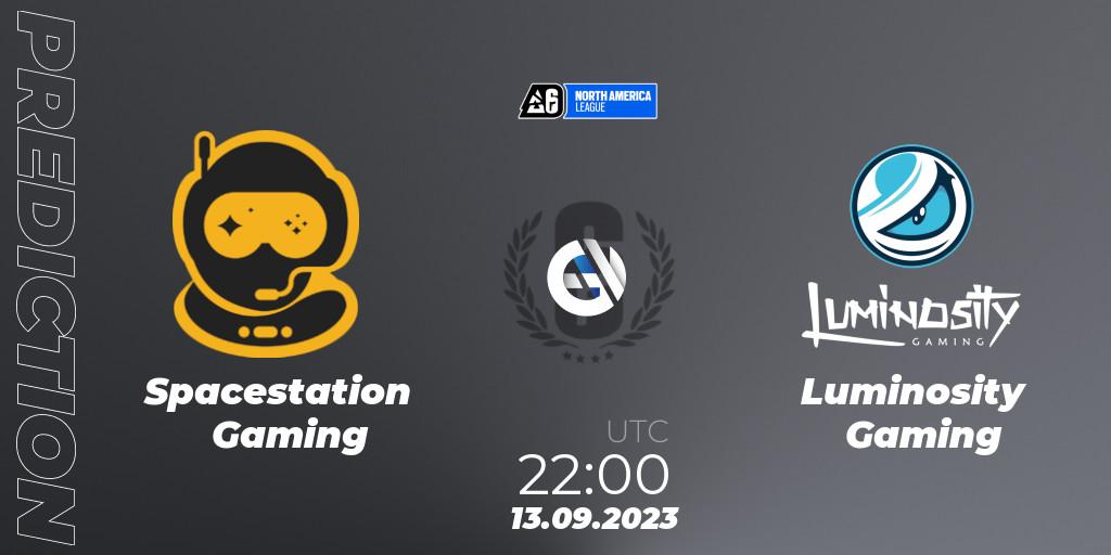 Spacestation Gaming vs Luminosity Gaming: Match Prediction. 13.09.23, Rainbow Six, North America League 2023 - Stage 2