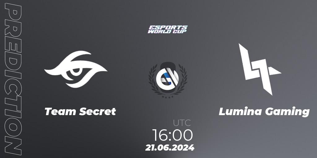 Team Secret vs Lumina Gaming: Match Prediction. 21.06.2024 at 16:00, Rainbow Six, Esports World Cup 2024: Europe OQ