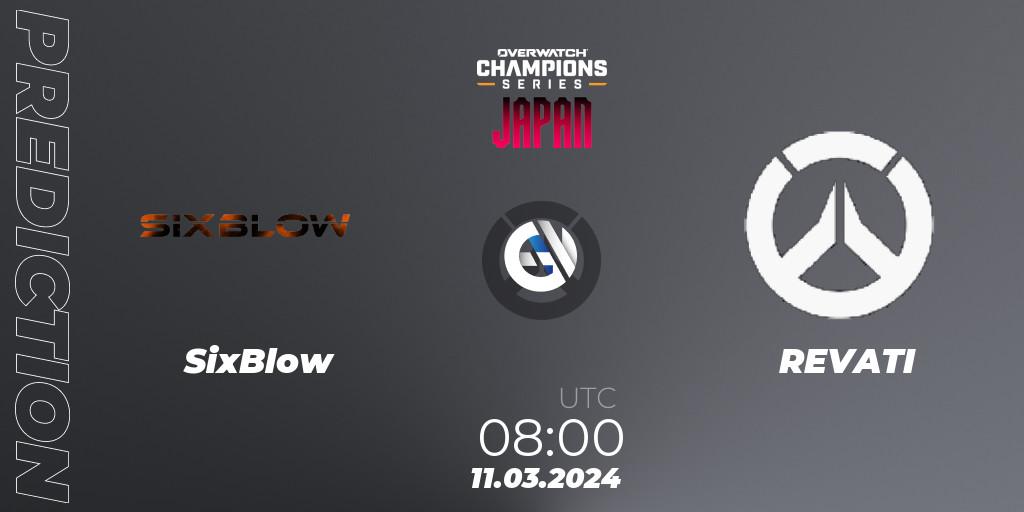SixBlow vs REVATI: Match Prediction. 11.03.2024 at 09:00, Overwatch, Overwatch Champions Series 2024 - Stage 1 Japan