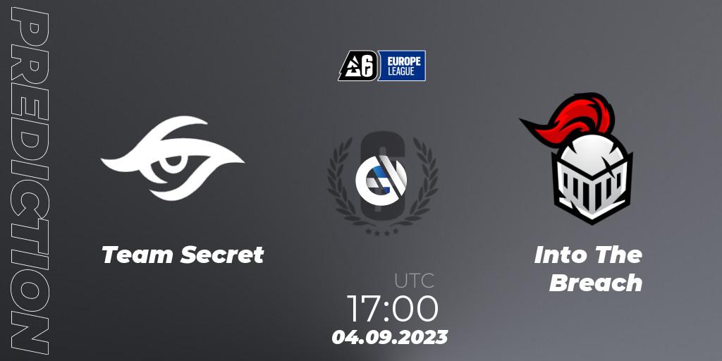 Team Secret vs Into The Breach: Match Prediction. 04.09.23, Rainbow Six, Europe League 2023 - Stage 2