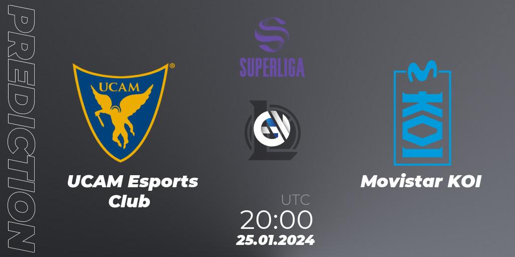UCAM Esports Club vs Movistar KOI: Match Prediction. 25.01.2024 at 20:00, LoL, Superliga Spring 2024 - Group Stage