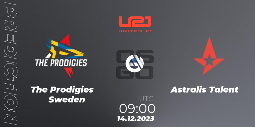 The Prodigies Sweden vs Astralis Talent: Match Prediction. 14.12.2023 at 09:00, Counter-Strike (CS2), United21 Season 9