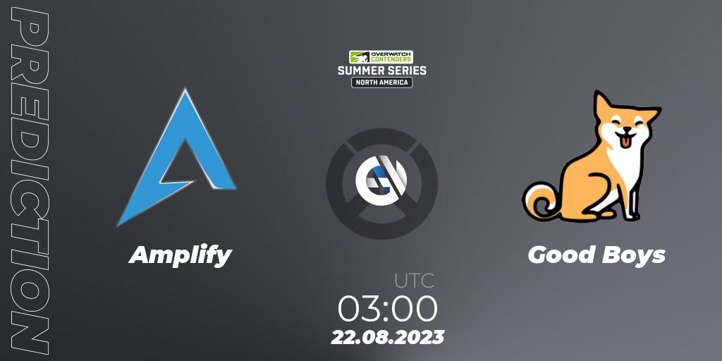 Amplify vs Good Boys: Match Prediction. 22.08.2023 at 03:00, Overwatch, Overwatch Contenders 2023 Summer Series: North America