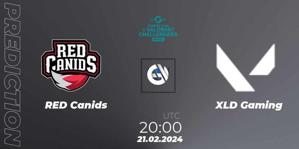 RED Canids vs XLD Gaming: Match Prediction. 21.02.24, VALORANT, VALORANT Challengers Brazil 2024: Split 1