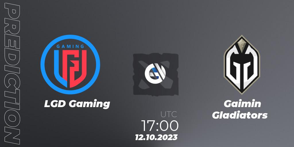 LGD Gaming vs Gaimin Gladiators: Match Prediction. 12.10.23, Dota 2, The International 2023 - Group Stage
