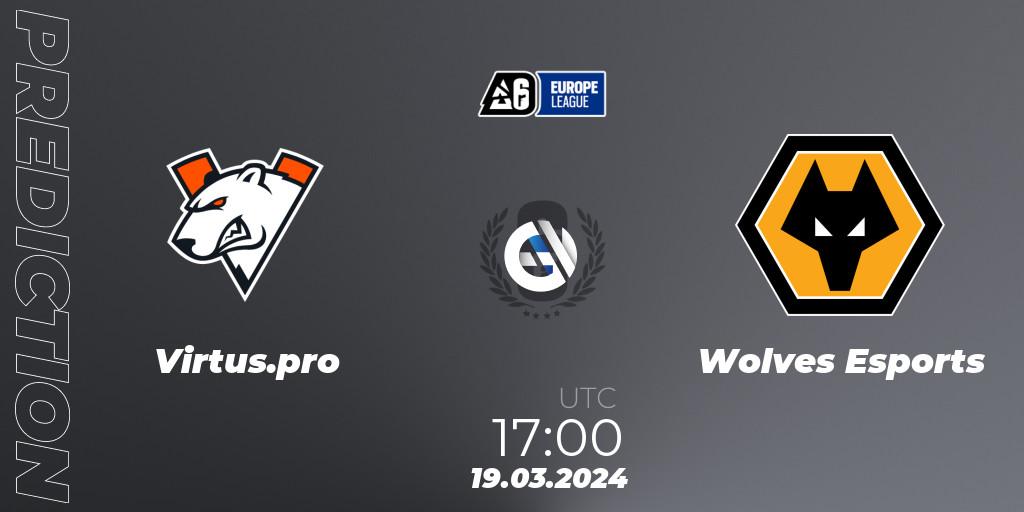 Virtus.pro vs Wolves Esports: Match Prediction. 19.03.24, Rainbow Six, Europe League 2024 - Stage 1
