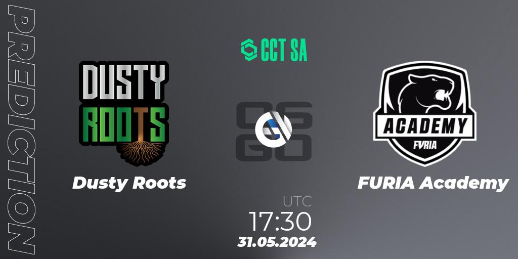 Dusty Roots vs FURIA Academy: Match Prediction. 31.05.2024 at 17:40, Counter-Strike (CS2), CCT Season 2 South America Series 1