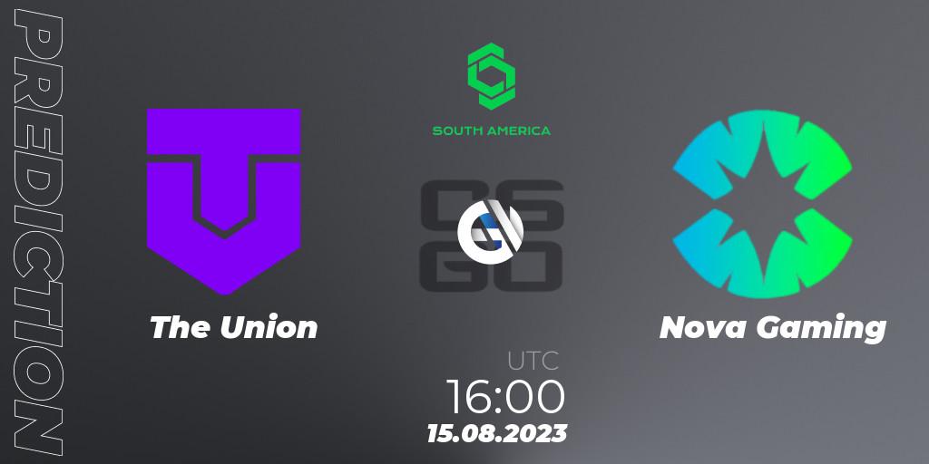The Union vs Nova Gaming: Match Prediction. 15.08.2023 at 16:00, Counter-Strike (CS2), CCT South America Series #10: Closed Qualifier