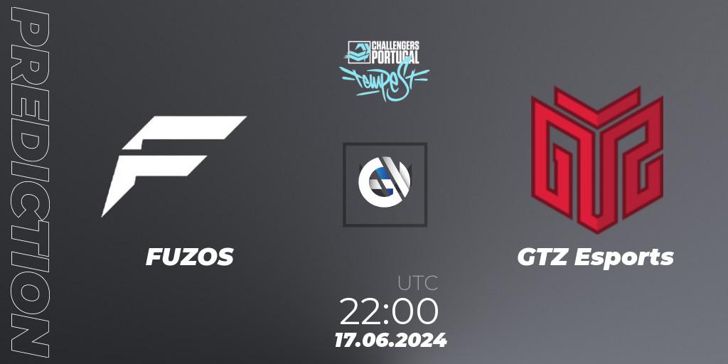 FUZOS vs GTZ Esports: Match Prediction. 17.06.2024 at 21:00, VALORANT, VALORANT Challengers 2024 Portugal: Tempest Split 2